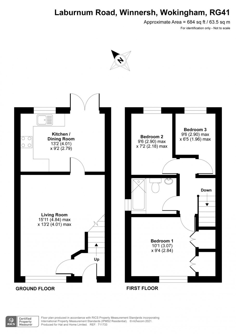 Floorplan for Winnersh, Wokingham, Berkshire