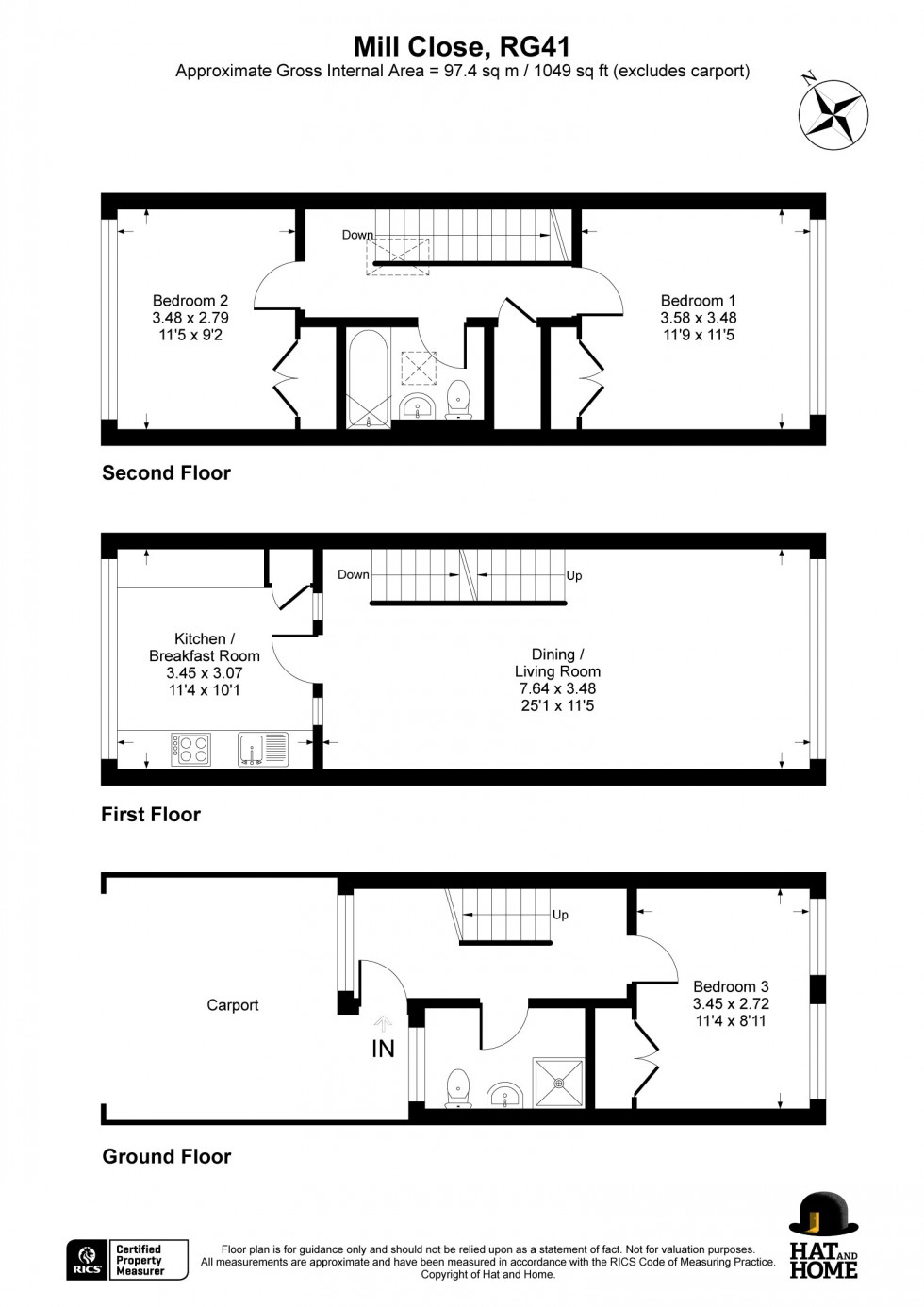 Floorplan for Wokingham, Berkshire