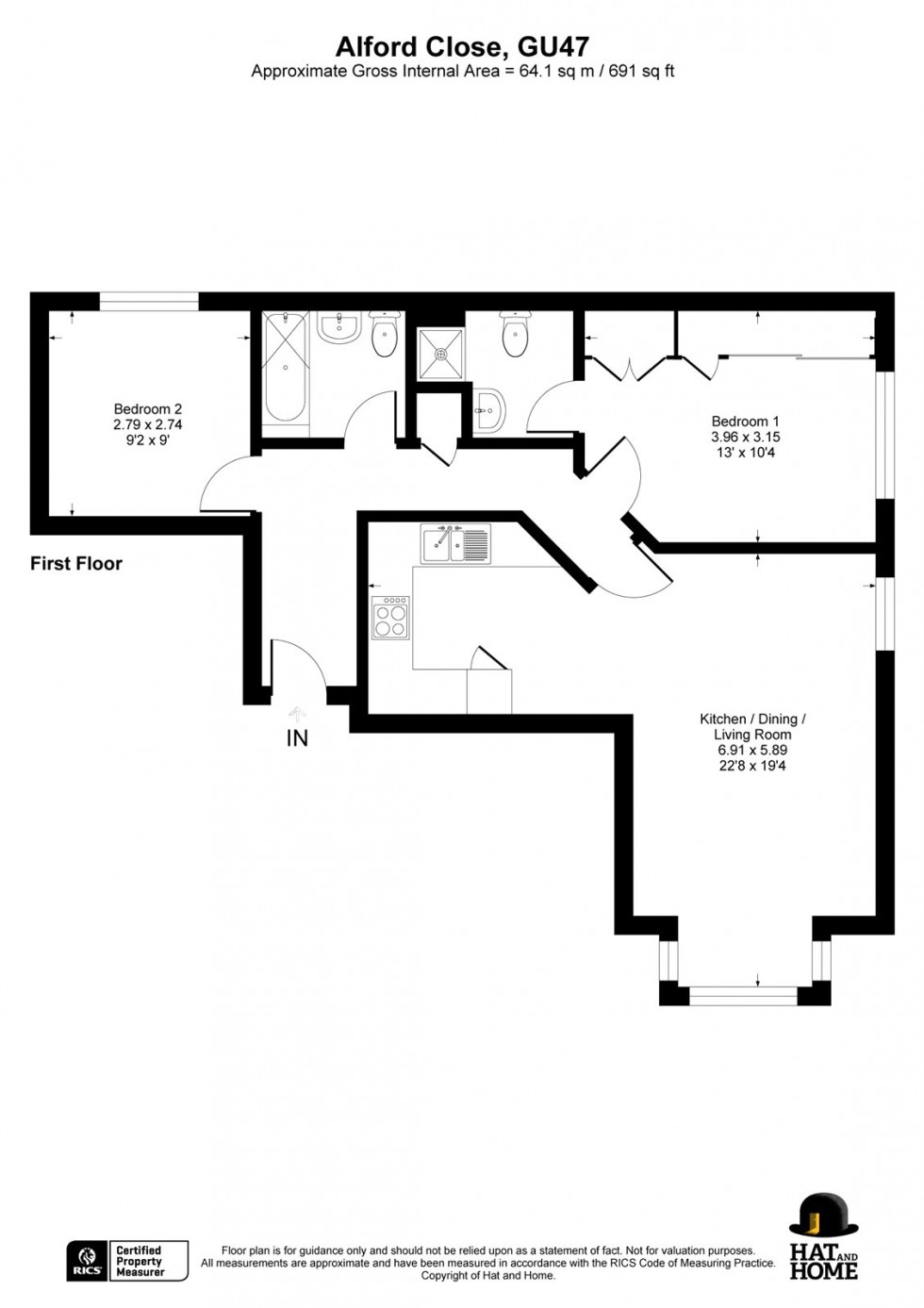 Floorplan for Sandhurst, Berkshire