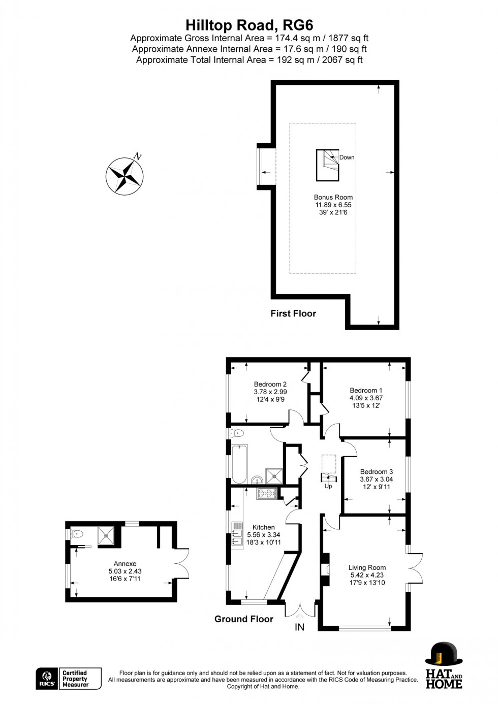 Floorplan for Earley, Reading, Berkshire