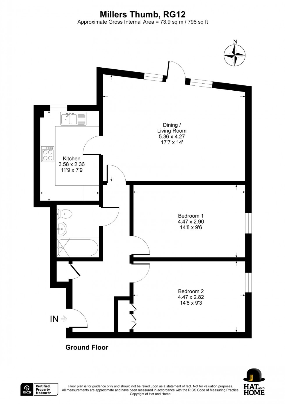 Floorplan for Freeborn Way, Bracknell, Berkshire