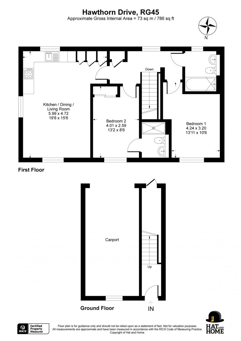 Floorplan for Crowthorne, Berkshire