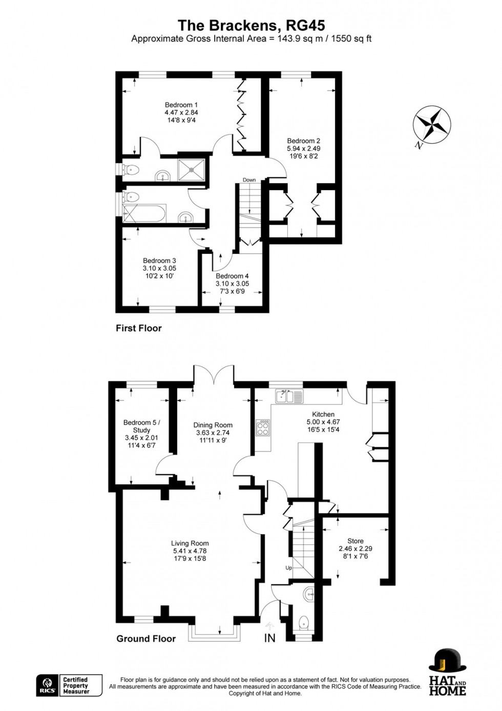 Floorplan for Crowthorne, Berkshire