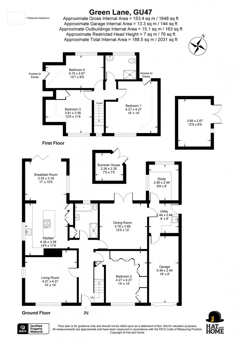 Floorplan for Sandhurst, Berkshire