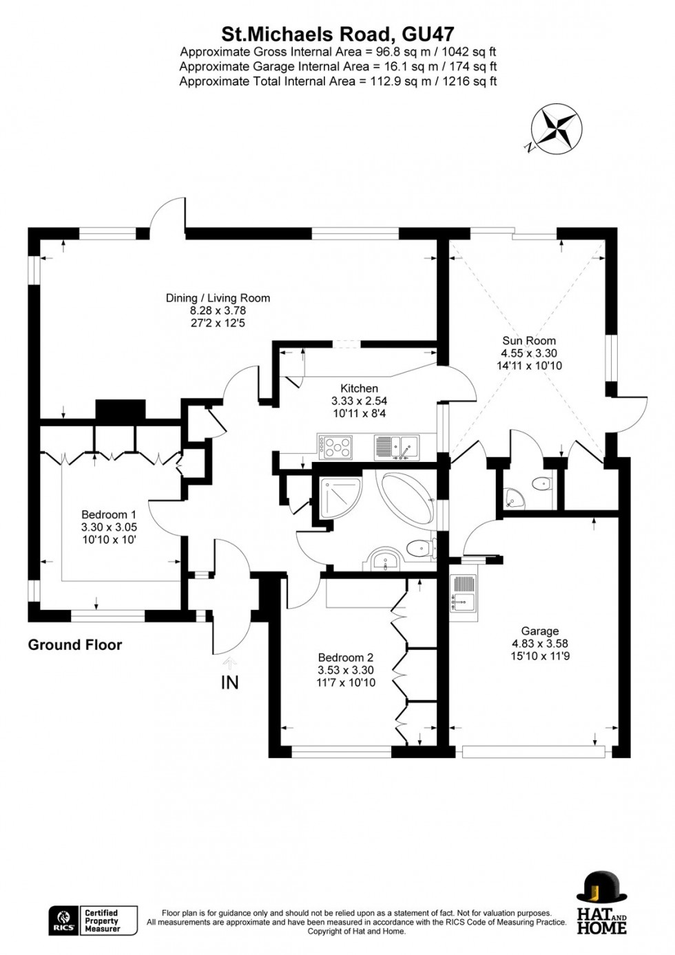 Floorplan for Sandhurst, Berkshire