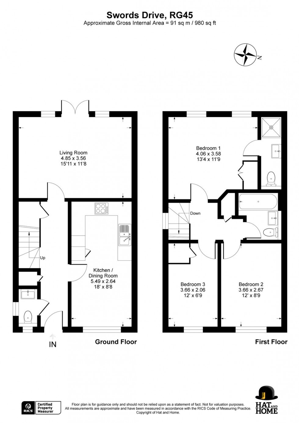 Floorplan for Crowthorne, Berkshire