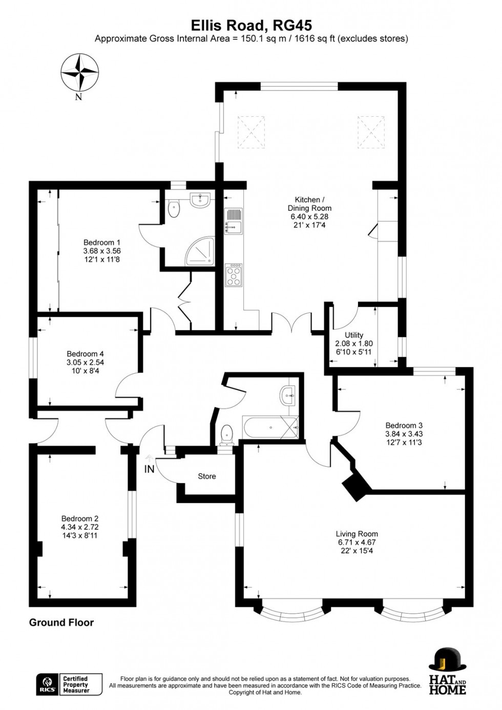 Floorplan for Crowthorne, Berkshire