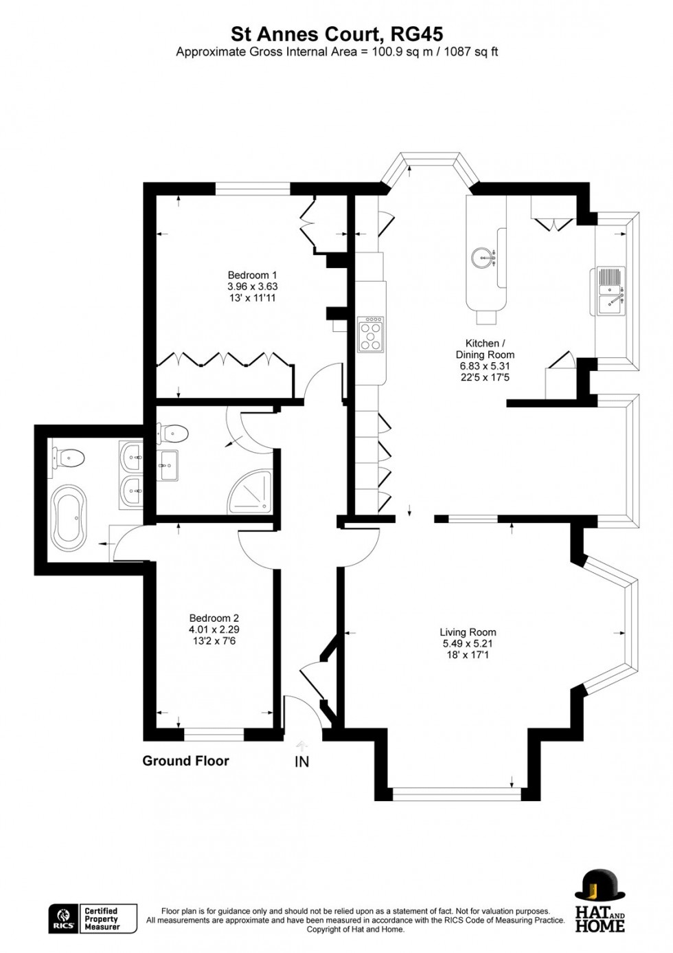 Floorplan for Crowthorne, Berkshire