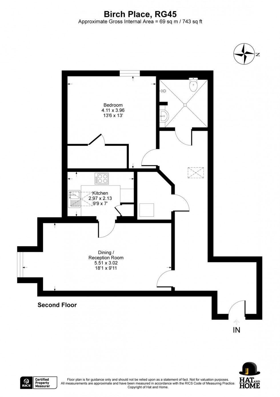 Floorplan for Dukes Ride, Crowthorne, Berkshire