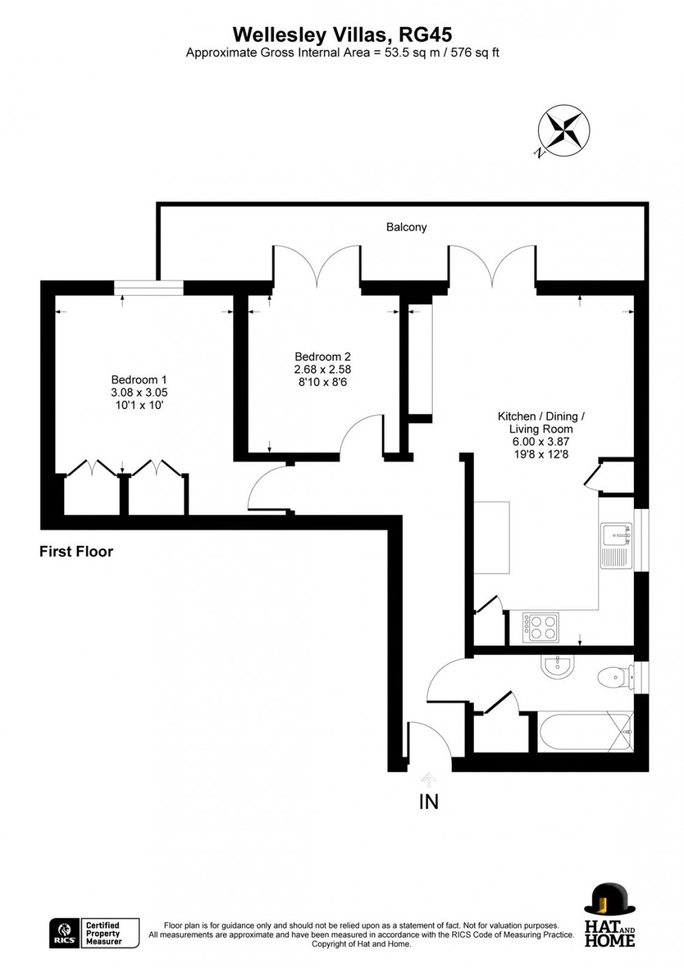 Floorplan for Crowthorne, Berkshire