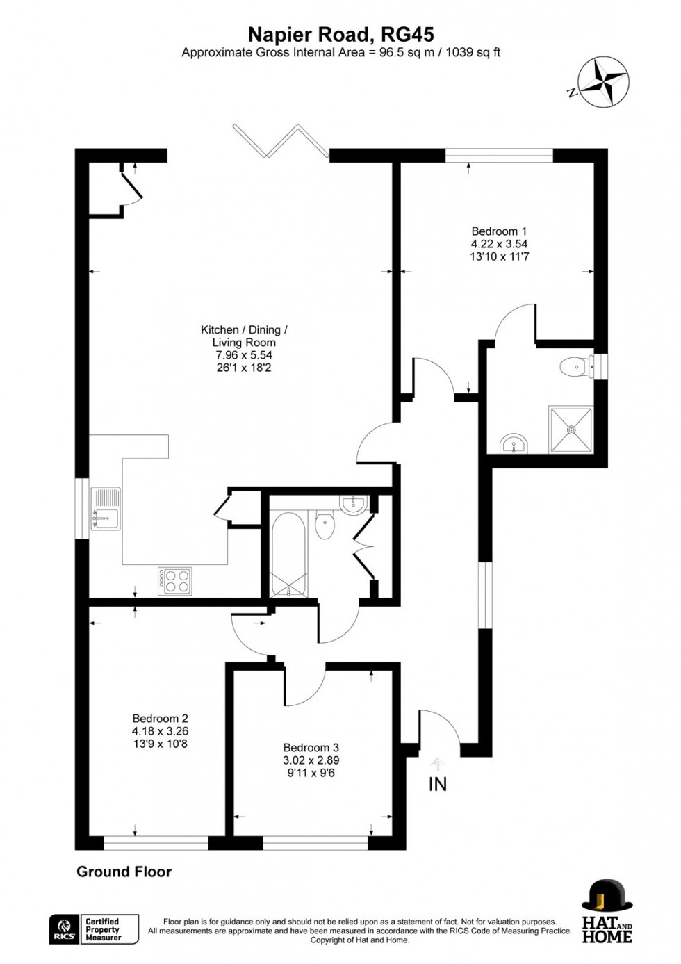 Floorplan for Crowthorne, Berkshire