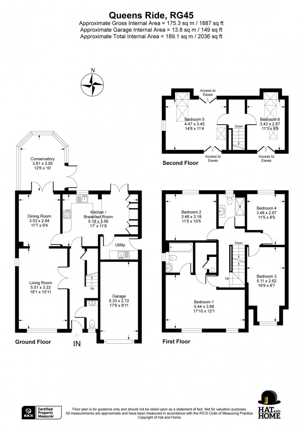 Floorplan for Crowthorne, Berkshire