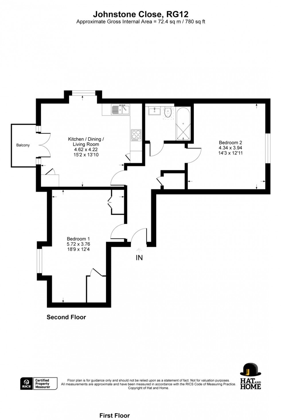 Floorplan for Bracknell, Berkshire