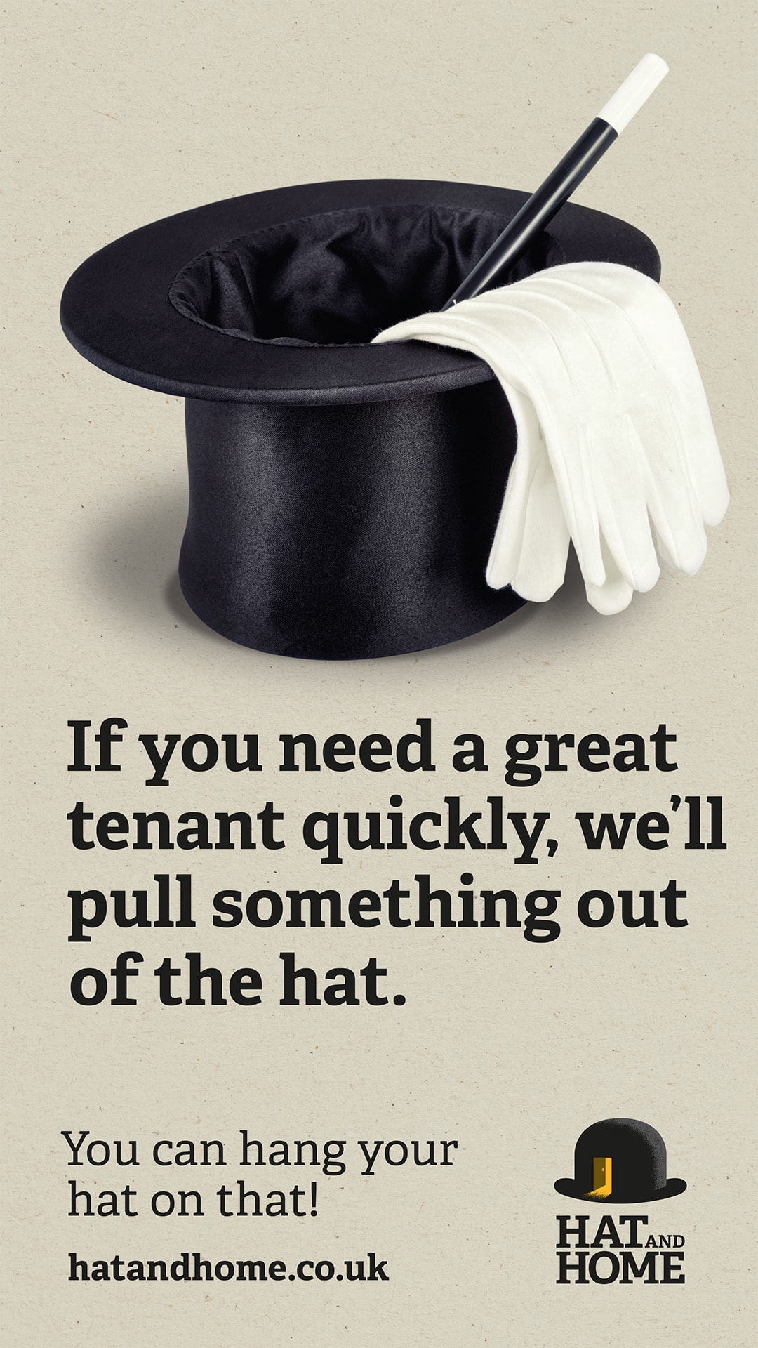 You can hang your hat on that...